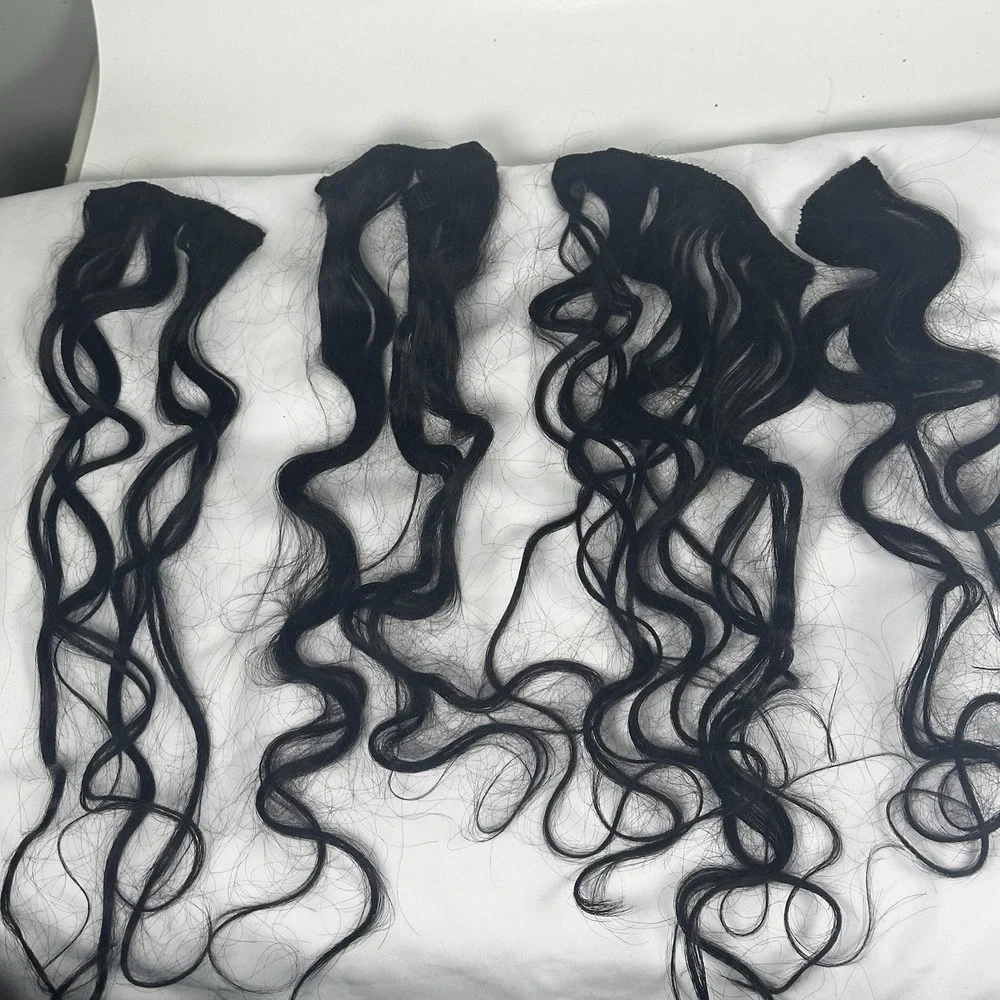 Ashine 100% Brazilian Human Hair‎ Extensions-Black 18, 20, And 22 Inch Hair